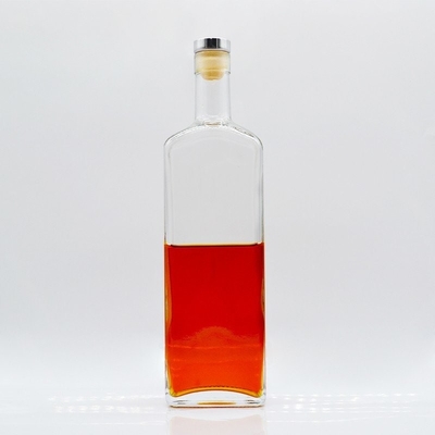 Material de vidro Super Flint 700 ml garrafa de vidro vazia de whisky para bebidas alcoólicas