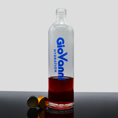 Material do colarinho Vidro Super Flint Customizar garrafas de 750 ml de vidro para café