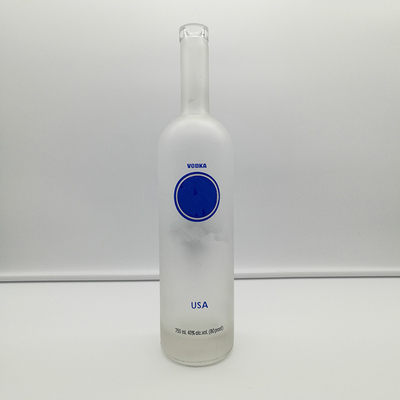 Garrafas de vidro de vodka congelada Termos FOB e material de pedra alta