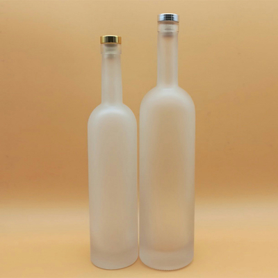 Garrafas de vidro de vodka congelada Termos FOB e material de pedra alta