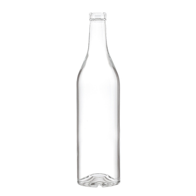 Capa de cortiça selada Ruisheng 200 ml 500 ml 750 ml 1000 ml Garrafa de Vodka de vidro redondo transparente