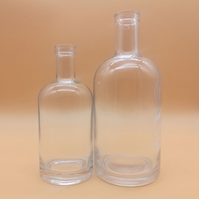 500 ml 750 ml garrafa de vidro preto fosco para álcool Brandy Vodka Whisky Spirits Liquor