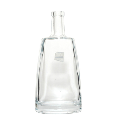 700 ml Decanter de uísque branco Vodka Mineral 750 ml Espírito Vidro Garrafa de licor Selo de cortiça