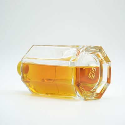 Tipo de vedação de cortiça Vidro transparente Vinho Liquor Whisky Vodka Tequila Garrafa 200ml 375ml 500ml 750ml 1000ml