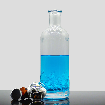 Cortiça e spray preto 16 oz garrafa de vidro para vazio 1 litro de água Liquor de vinho 1000 ml garrafa