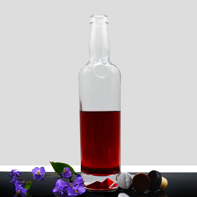 Bebidas Industriais 750 ml 350 ml Vazio Marca Branca Vodka Bebida Preta Frasco de Vidro Liquor