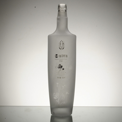 Bebidas Industriais 750 ml 350 ml Vazio Marca Branca Vodka Bebida Preta Frasco de Vidro Liquor