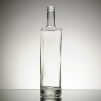 Material do colarinho Garrafa de vidro para vinho com rolhas e tampas 750 ml Garrafa de brandy Xo vazia