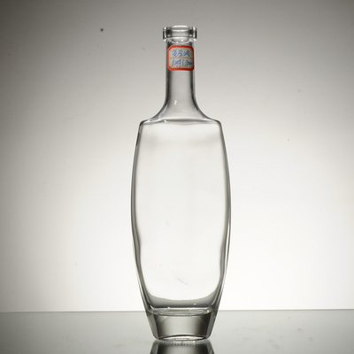 Material de vidro de pedra alta 750 ml garrafa de vidro garrafas de azeite de oliva transparente tipo de vedação cortiça