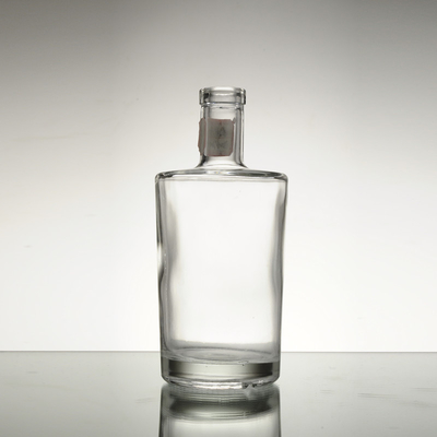 Material de vidro de pedra alta 750 ml garrafa de vidro garrafas de azeite de oliva transparente tipo de vedação cortiça