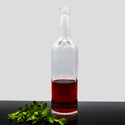 750ml 700ml Custom Glass Whiskey Vodka Flask com TUV Standard e Hot Stamping
