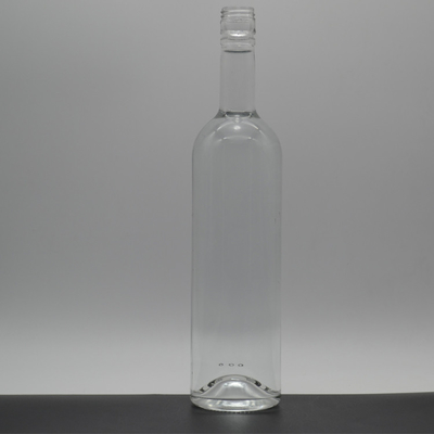 Super Flint Glass Whiskey Rum Gin Flasses com Design de Escultura em Relief Personalizado e Bomba de Madeira