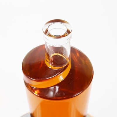 Manuseio de superfície Decal 750 ml garrafa de vidro de licor para rotação de ombro de forma personalizada