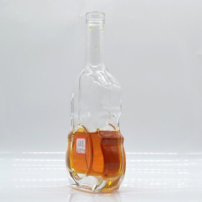 Big Good 700ml 750g embalagem de vidro transparente para forma especial Violino Cabeça garrafa