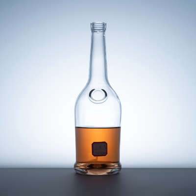 Super Flint Glass Collar High Transparent Glass Bottles para Vodka