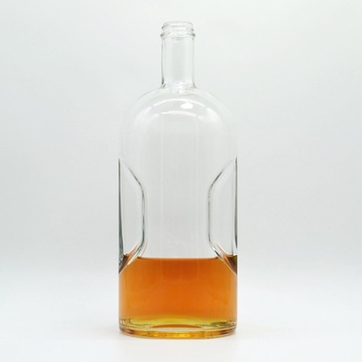 750 ml garrafa de vidro para bebidas espirituosas Gin vazio Rum reciclado Whisky Vodka OEM/ODM aceitável