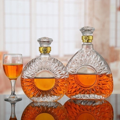 500 ml 750 ml 1000 ml garrafa de vidro Super Flint para Vodka Industrial Whisky Rum Gin Liquor