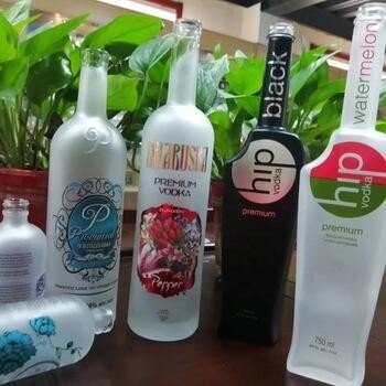 500 ml 750 ml 1000 ml garrafa de vidro Super Flint para Vodka Industrial Whisky Rum Gin Liquor