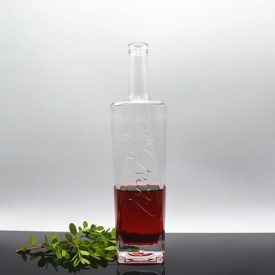 500ml 750ml Super Flint Glass White Spirits Liquor Bottle Perfeito para Vodka Brandy Rum