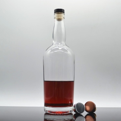 500ml 750ml Super Flint Glass White Spirits Liquor Bottle Perfeito para Vodka Brandy Rum