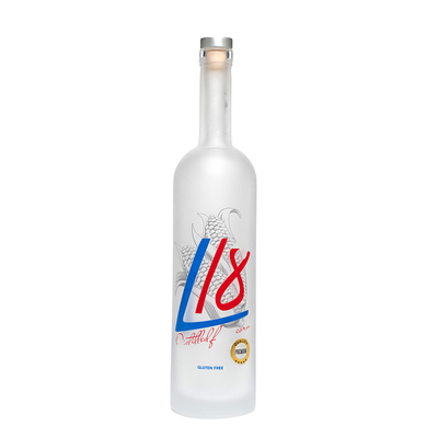 Super Flint Glass Bottles for Vodka Whisky Liquor em 500ml 700ml 75cl Frosted Material
