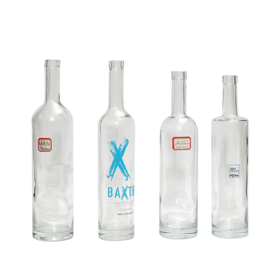 Super Flint Glass Bottles for Vodka Whisky Liquor em 500ml 700ml 75cl Frosted Material