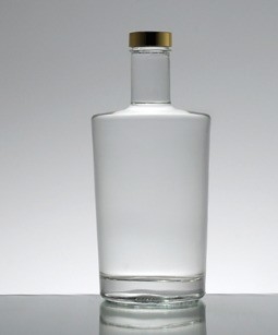 Decal Logo Personalizado 350ml 500ml 700ml 750ml 1000ml Garrafa de vidro para rum Vodka Whisky Gin