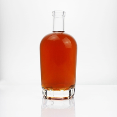 Decal Logo Personalizado 350ml 500ml 700ml 750ml 1000ml Garrafa de vidro para rum Vodka Whisky Gin