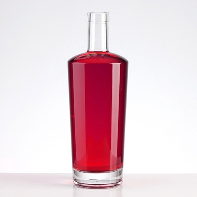 Decal Logo Personalizado 350ml 500ml 700ml 750ml 1000ml Garrafa de vidro para rum Vodka Whisky Gin