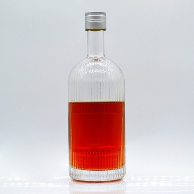 Garrafa de vidro de 375 ml para estampação a quente Vinho gelado Rum Brandy Bebidas e bebidas frias