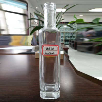 Garrafa de vidro de 375 ml para estampação a quente Vinho gelado Rum Brandy Bebidas e bebidas frias