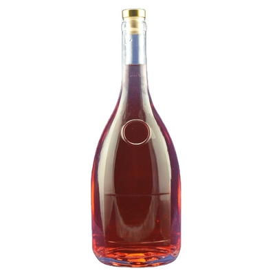 TUV Standard Glass Wine Bottle Whiskey Glass Packaging Gravure Surface Personalizado