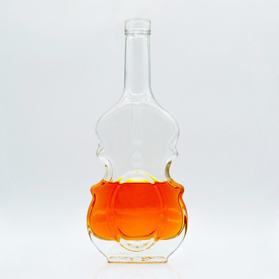 Bebidas Industriais Garrafa de vidro transparente de 700 ml com cortiça e material de vidro Super Flint