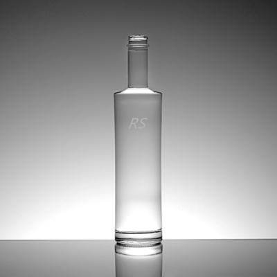 Material de vidro de pedra alta 750 ml garrafa de vinho de vidro em forma de cilindro para álcool licoroso