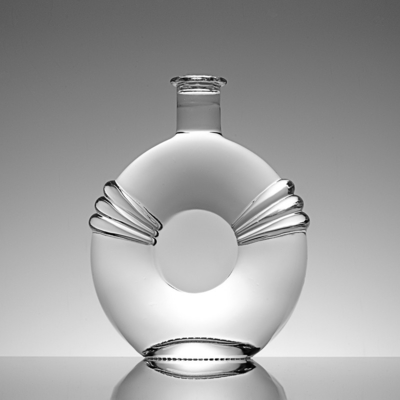 750 ml 700 ml garrafa de vidro de vinho espirituoso de cortiça clara com material de vidro Super Flint