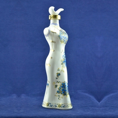 Forma do corpo da mulher Custom 750 ml Vodka garrafa de vidro perfeito para a indústria de bebidas