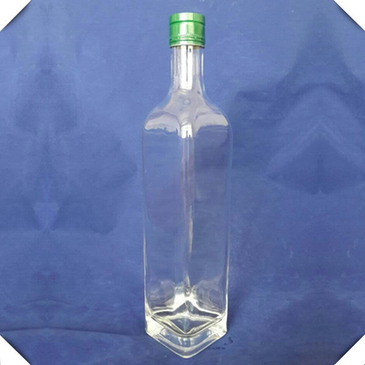 Estampagem a Quente Manuseio Super Flint Gin de Alta Qualidade Vodka 750ml Fota de Vidro Quadrado FOB
