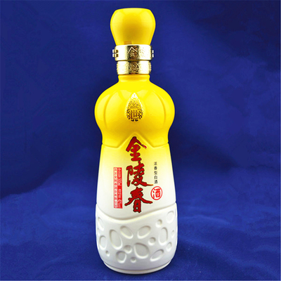 Garrafa de vidro de licor branco de 750 ml, em forma de foguete, para bebidas