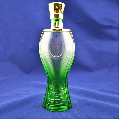 Garrafa de vidro de licor branco de 750 ml, em forma de foguete, para bebidas