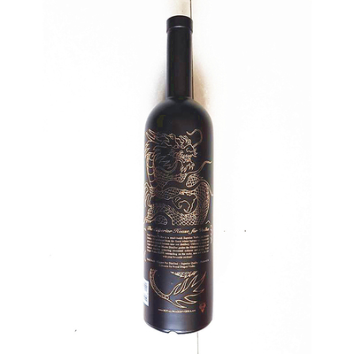 Garrafa de vidro de licor branco de 750 ml, em forma de foguete, para bebidas