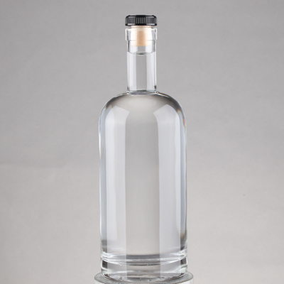 Flint Vodka Whisky Cork Cap 750ml Garrafa de vidro de uísque com material de base de cortiça vidro
