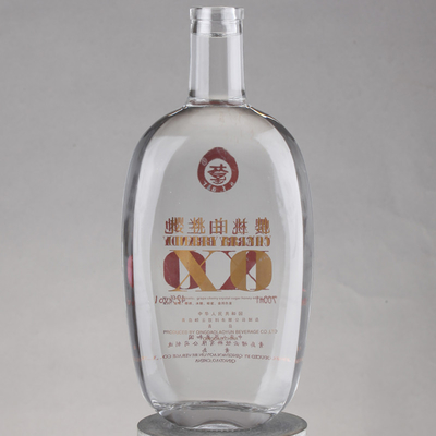 Flint Vodka Whisky Cork Cap 750ml Garrafa de vidro de uísque com material de base de cortiça vidro