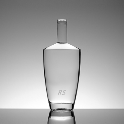 Flint Vodka Whisky Cork Cap 750ml Garrafa de vidro de uísque com material de base de cortiça vidro