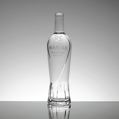 Flint Vodka Whisky Cork Cap 750ml Garrafa de vidro de uísque com material de base de cortiça vidro