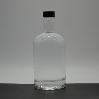 375 ml 200 ml 100 ml Garrafa de vidro Gin Uísque Vinho Vodka Espiritos Garrafa de vidro com cortiça