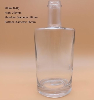 Material de vidro Super Flint 750 ml Garrafa de vidro com tampa de parafuso para fabricação de bebidas alcoólicas