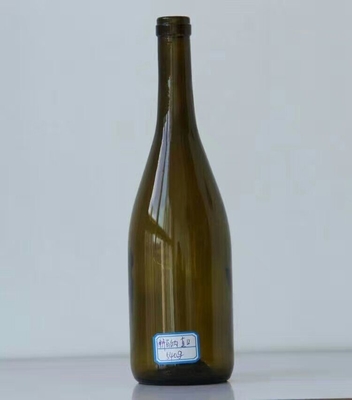 Material de vidro de cor crua garrafa de vinho antiga gelo profundo processo e TT prazo de pagamento