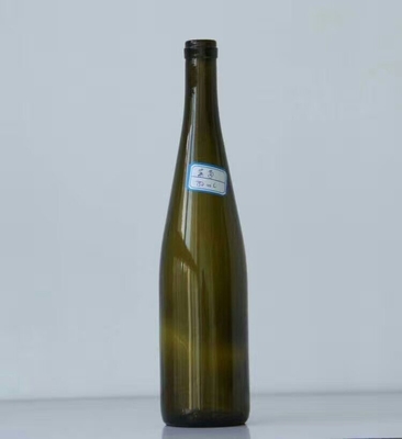 Material de vidro de cor crua garrafa de vinho antiga gelo profundo processo e TT prazo de pagamento