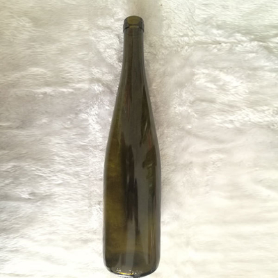 Material de vidro de cor crua garrafa de vinho antiga gelo profundo processo e TT prazo de pagamento
