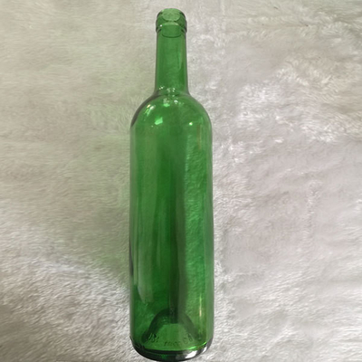 Material de vidro de cor crua garrafa de vinho antiga gelo profundo processo e TT prazo de pagamento